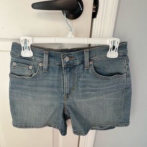 Levi’s mid-length jean shorts